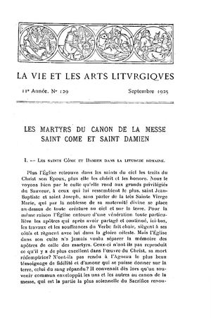 La Vie et Les Arts Liturgiques 1925-129