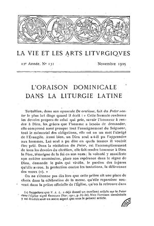 La Vie et Les Arts Liturgiques 1925-131