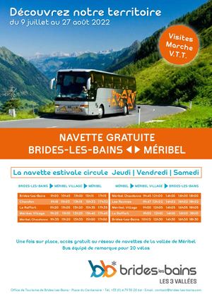 Horaires Navettes Brides-les-Bains >> Meribel été 2021