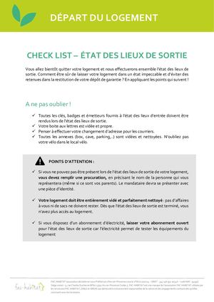 Fac Habitat Locataire Checklist Edls
