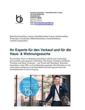 Butterling Immobilien - Immobilienmakler Leipzig