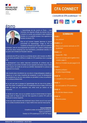 CFA Connect numéro 2 - CFA académique