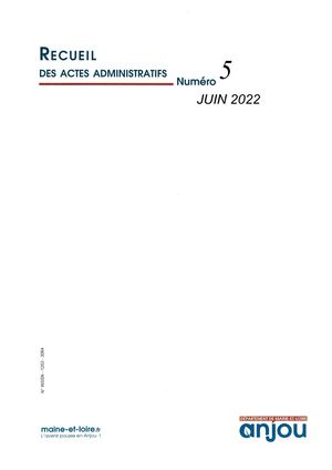 n° 5 - 29_30 juin 2022 - tome 1 - recueil des actes administratifs