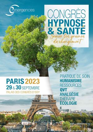 Affiche du Congrès Hypnose & Santé, Paris 2023