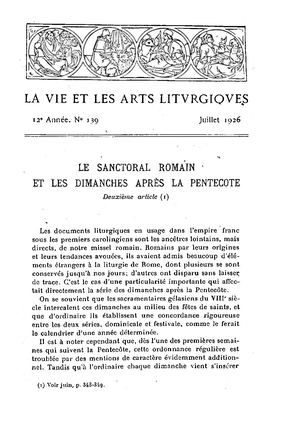La Vie et Les Arts Liturgiques 1926-139