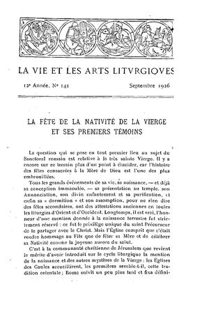 La Vie et Les Arts Liturgiques 1926-141