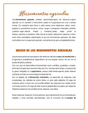 Herramientas Agrícolas