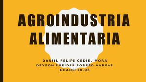 Agroindustria Alimentaria