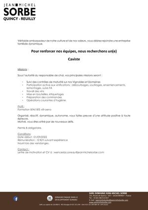 Poste Caviste Domaine Jean-Michel Sorbe