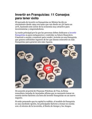 Invertir En Franquicias 11 Consejos Para Tener éxito