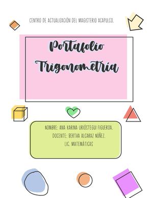 Portafolio Trigonometria Ana Uriostegui Figueroa