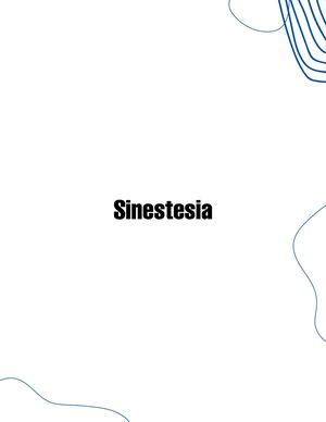 Sinestesia 2021