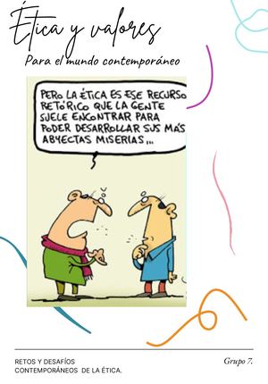 Retos y Desafios contemporaneos de la etica