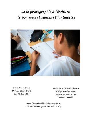 De La Photographie à L'écriture De Portraits Classiques Et Fantaisistes