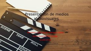 Presentación De Medios Audiovisuales