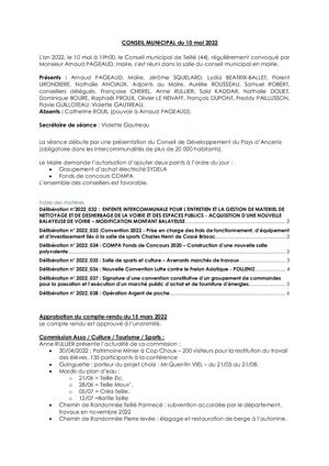 Procès_Verbal du conseil du 10 mai 2022