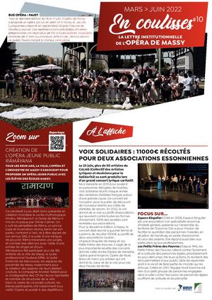 En Coulisses Mars Juin 2022