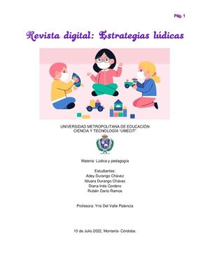 Revista Digital Estrategias Lúdicas