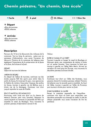 Circuit Un Chemin, Une école Randonnée