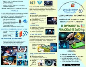 Tríptico Grupal Informática E Internet