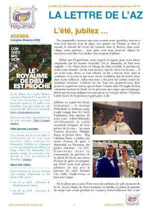 AZ Haguenau n°14 - Juillet 2022