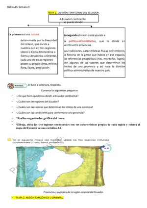 Sociales Semana 9