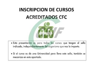 INSCRIPCION CURSOS ACREDITADOS CFC