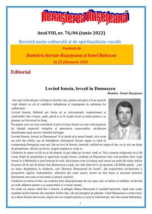 REVISTA RENASTEREA RUSETEANA - NR. 76 - IUNIE 2022