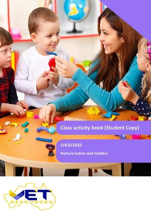 CHCECE032 Class Activities Book- Student Copy