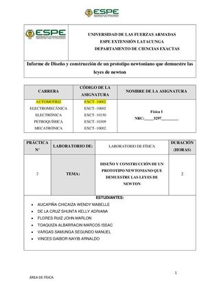 Grupo3 Proyecto3 Informe De La Maquina Newtoniana Marcos Toaquiza