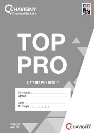 Top Pro Prix Juillet 2022