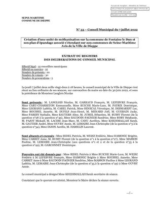 DB33 070722 - Unité De Méthanisation Avis CM