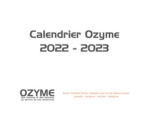2022 06 Calendrier Ozyme 2022 2023 Allégé