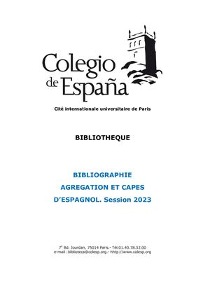 Bibliografia Agreg 2022 2023