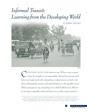 R. Cervero - Informal Transit: Learning from the Developing World