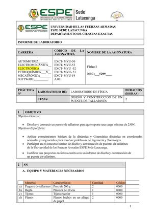 Informe Puente De Tallarin  ESPE LATACUNGA