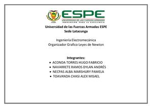 Organizador Gráfico -Las Leyes De Newton