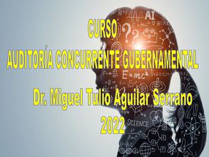 Curso Auditoría Concurrente Gubernamental 2022