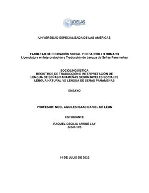 Trabajo Final 3er Semestre Ensayo