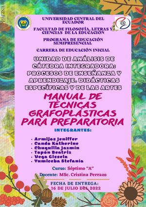 Manual De Técnicas Grafoplásticas Uce