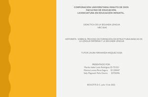 Historieta Lengua Materna y la segunda lengua.
