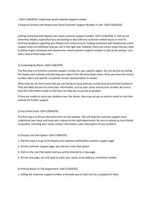 1(541) 539 6752 Roadrunner Emai Customer Care Number