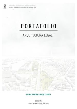 Portafolio Arquitectura Legal Anika Chura Flores