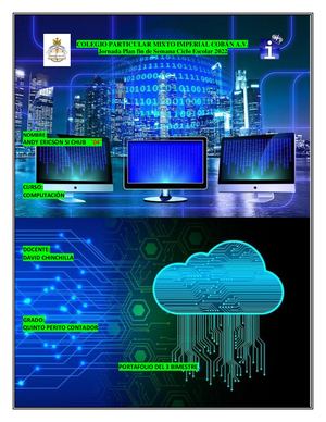 Portafolio Del 3 Bimestre ✨