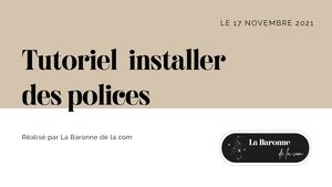 Installer Des Polices Tutoriel