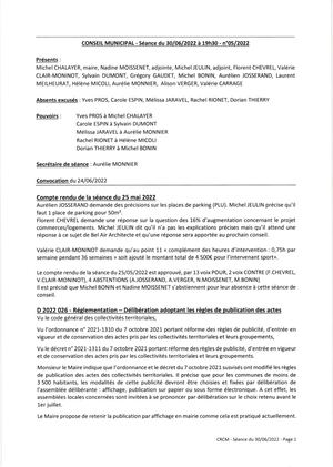 Cr Conseil Municipal Neuville Les Dames 30062022