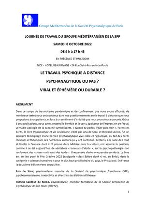 Journée D'études Groupemed