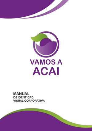 Manual de Identidad Visual Corporativa de Vamos a acai