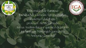 Trabajo final de edafología