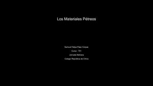 Los Materiales Pétreos (1)